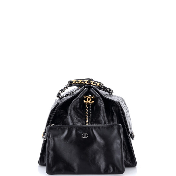 Chanel Handbags - Chanel Medium 25 Hobo Bag Quilted Shiny Crumpled Calfskin